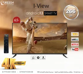  1 شاشة اي فيو 65 انش JA+ سمارت اندرويد 4K باقل سعر  I-View LED TV 65 4K Smart TV بالمملكه