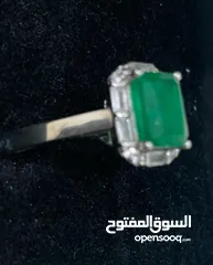  4 Natural. Emerald Ring