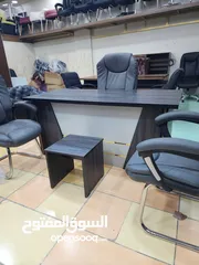  13 طقم مكتب مدير كامل مع كراسي عدد3 شامل التوصيل والتركيب عمان فقط
