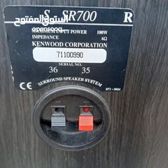  4 سماعات كينود خشب تقيل مع 2 صب وفر مسرح منزلي