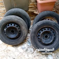  1 جنطات حديد كرولا مقاس 15 مستعمل