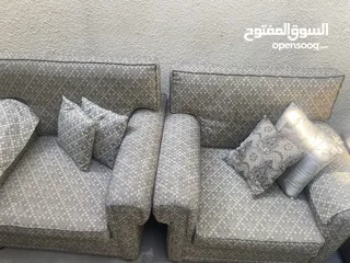  2 كنب عدد 2 مفرد خشب ثقيل