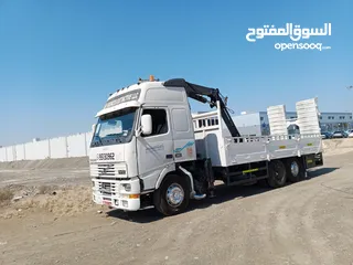  2 Volvo Hiab and lobelt  for rent in oman