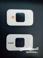  5 راوترات ماي فاي هواوي متنقله 4G HUAWEI مستعمل يوجد جهازين واحد اورنج و واحد امنيه شغالين 100٪؜