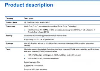  8 HP Laptop Core i7