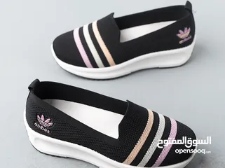  3 بالرينا حريمي adidas  بالرينا حريمي adidas  تريكو درجة اولى نعله من الـ PVC  مرن مريح للقدم شكله شيك