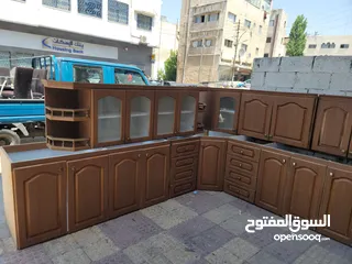  4 مطبخ خشب لاتية 18 ملبس بالكامل فورمايكا مكبوس من برا ومن جوا