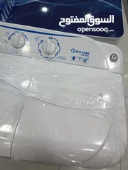  2 عرض نااار على غساله حوضين ايكو ستار 10 كيلو كامل مع تنشيف