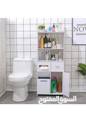  5 ستاند الحمام العصري PVC – أناقة ونظام في قطعة وحدة تصميم أنيق باللون الأبيض يضيف لمسة فخمة لأي زاوية