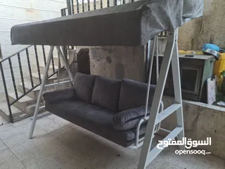  5 مرجوحة خارجية ثلاثية المقاعد – حالة ممتازة  مرجوحة حدائق ثلاثية المقاعد – بحالة ممتازة