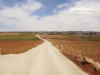  16 مادبا غرب دورية الشرطة مدخل مادبا الشرقي 4 دونم ارض زراعية سكنيه مميزة عل شارع معبد