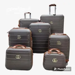  4 حقائب فيبر 7 قطع   شنط سفر   شنط اعراس حقائب متعددة المقاسات