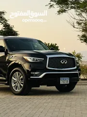  3 انفنتي QX80 2018 بنظافة مميزة ممشى قليل