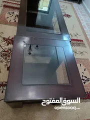  2 طاولة مع طرابيزات عدد 2 الوجه زجاج