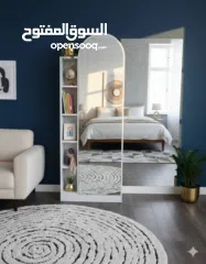  9 مرآة أرضية فاخرة مع رفوف جانبية – قطعة ديكور تخطّف الأنظار