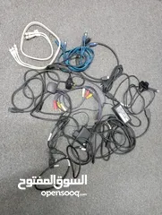  4 قطع كوابل وكروت صوت وانترنت للبيع حط سعر وتعال شيل