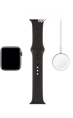  2 Apple Watch Series 5 (GPS, 44MM) - Space Gray Aluminum Case/ Black Sport Band and original charger
