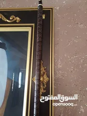  4 عكاز ابأنوس مرصعه بأسماء الله الحسنى فضه مخزنه