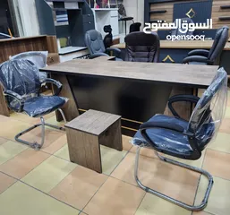  30 طقم مكتب مدير كامل مع كراسي عدد3 شامل التوصيل والتركيب عمان فقط