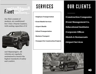  7 Rental Coaster Bus & Shuttle Services staff transport. كوستر حافلات لإيجاد