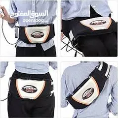  3 حزام جهاز مساج و تدليك و حرق الدهون و تخسيس و شد الجسم  فيبرو شبب الجبار  المساج و التدليك و التخسيس