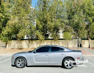  4 A Very Well Maintained DODGE CHARGER 2014 SILVER GCC SXT Edition With Sunroof