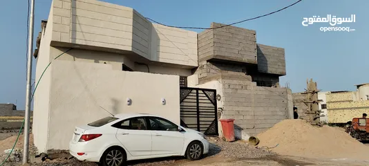  5 بيت للبيع   ابو الخصيب البهادرية مقابل مدارس خلف بيت ابو كاظم البزوني ركن 100 متر