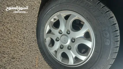  2 جنط هونداي H1 كوري اصلي للبيع مليان عدد 4
