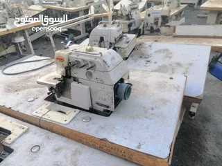  6 ماكينات خياطة حبكه درزه مستعمل ياباني اصلي