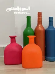  1 All type of acrylic colored bottels