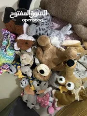  7 Clean plush toys and giant bear