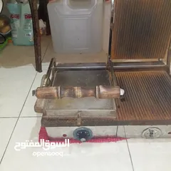  3 جرل  شواية يعمل بالكهرباء هيفي ديوتي للمطاعم مزدوجة من الاعلى والاسفل وجسم مقاوم للحرارة