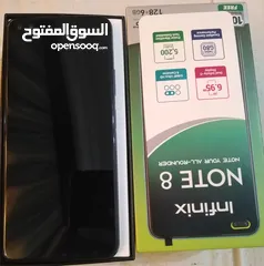  3 تلفون انفينكس نوت 8 بحالة ممتازة