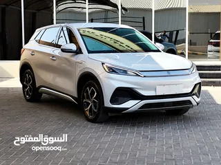  26 تم وصول BYD YUAN PLUS البطارية الكبيرة فحص كامل لون سلفر مميز بي واي دي يوان بلس عداد قليل