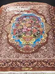  6 Qom Silk Rug, Iran