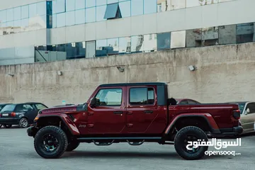  7 جيب غلاديتور روبيكون اعلى فئة عنابي ميتالك Jeep gladiator 2021 CLEAN TITLE score 95 A+ burgundy