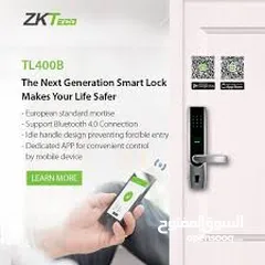  8 قفل ذكي مناسب لجميع الأبواب Smart Lock نوع ZKTeco TL400B