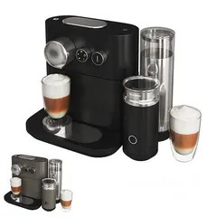  7 مكينة صنع القهوة مع خفاقة الحليب - Nespresso coffee machine