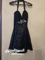 5 فستان سهرة قصير شبه جديد نظيف نظيف مش مستخدم هلبة