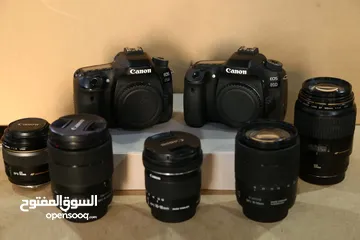  10 متوفر كاميرات وعدسات   كانون 80d  750d  1200d 4000d