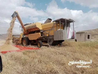  1 حصادة للبيع او للبدل على تنك ماء سنقل او قلاب سنقل