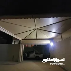  4 مظلات وسواتر وهناجر