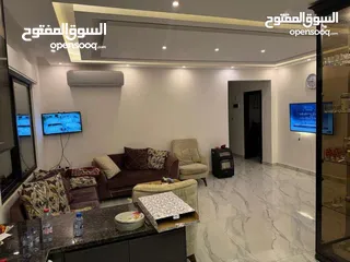  9 شقة مفروشة سوبر ديلوكس ارضي مع ترس اعلان رقم (R167)