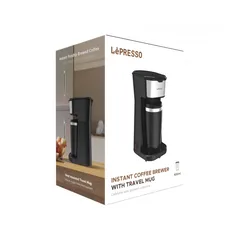  4 ماكينة القهوة الفورية من LePresso مع كوب سفر LEPRESSO Instant Coffee Brewer with Travel Mug (LPCMTMB