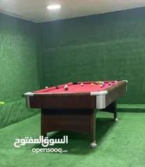  1 طاولة بلياردو 7 قدم استخدام 3اشهر