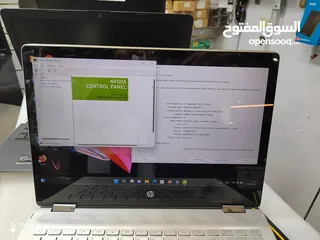  2 Hp pavilion x360 Touch screen core i5 8 generation Ram 12 ddr4 2 Hard ssd الجيل الثامن تاتش اسكرين د