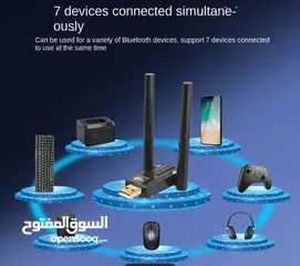  4 جهاز بلوتوث يو إس بي بهوائي مزدوج