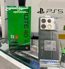  2 مشغل ايام Not 40 pro plas 5G رام 24 جيجا 256 أغراضة والكرتونه الأصلية مكفول بالشركة متوفر توصيل