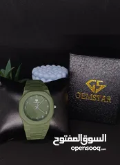  7 ساعه رجالي فل بلاك جمستار  كفاله حصريه و معتمده مقاومه للمماء هديه مع كل ساعه كيس + بكس + كرت كفاله