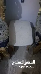  6 كنب حفر كلاسيكي مع طاولات رخام